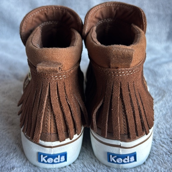 Keds Fringe Zip Bootie in Brown Suede Size 7 EUC - Picture 4 of 8